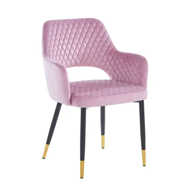 Krzesło tapicerowane różowe K3-FX